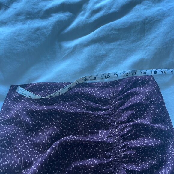 Joie Maira Skirt Purple Floral Ruched Midi Size 8 - Picture 5 of 6